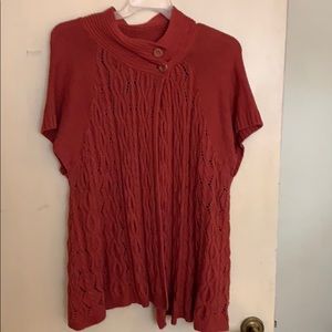 Burnt orange sweater shirt